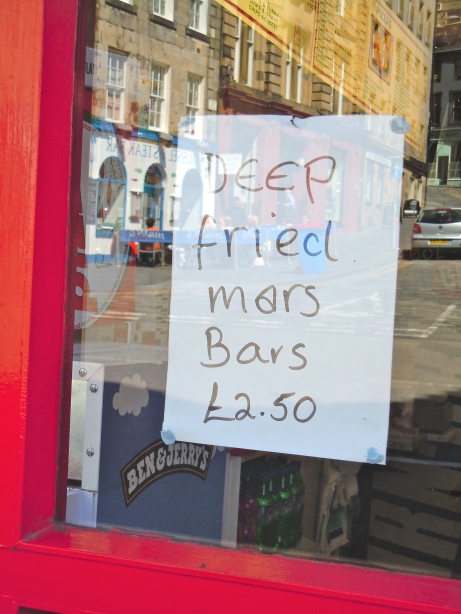 Sometimes Scotland does itself no favours - in Edinburgh, near the Grassmarket.